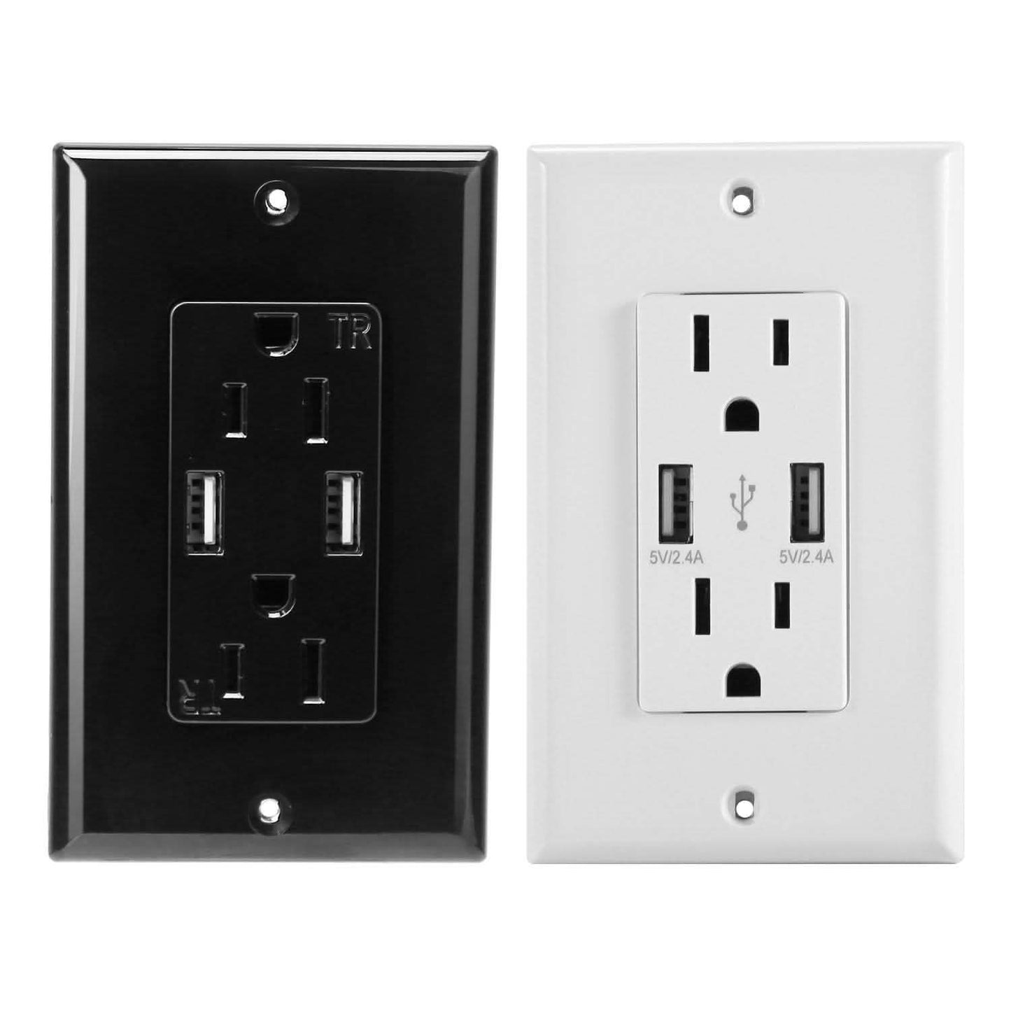 USB Wall Outlet Dual 2.4A USB Wall Charger DailySale