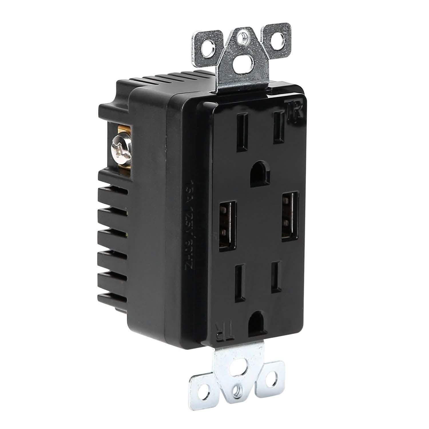 USB Wall Outlet Dual 2.4A USB Wall Charger DailySale
