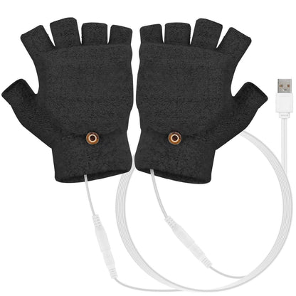 USB Wool Heated Gloves Mitten DailySale
