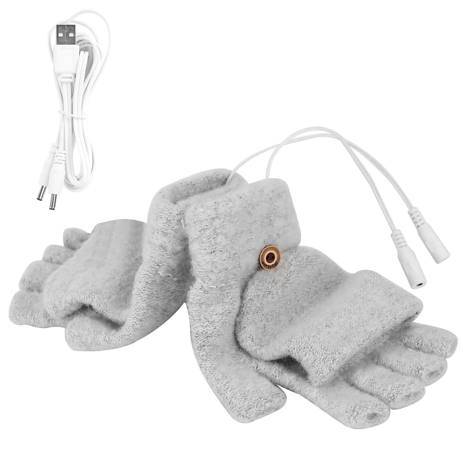 USB Wool Heated Gloves Mitten DailySale