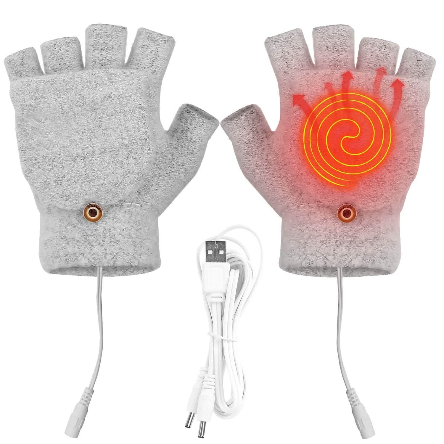 USB Wool Heated Gloves Mitten DailySale