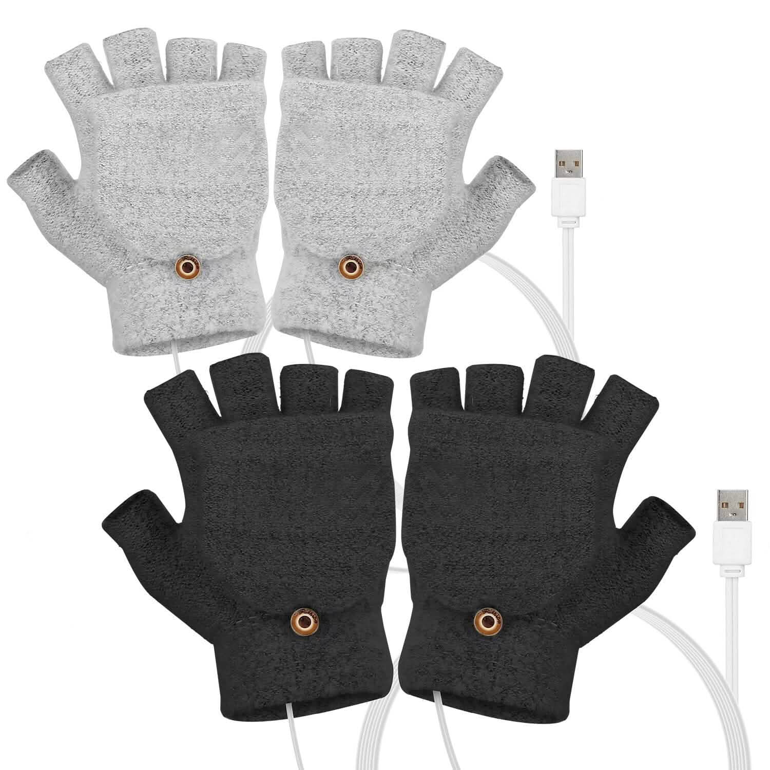 USB Wool Heated Gloves Mitten DailySale