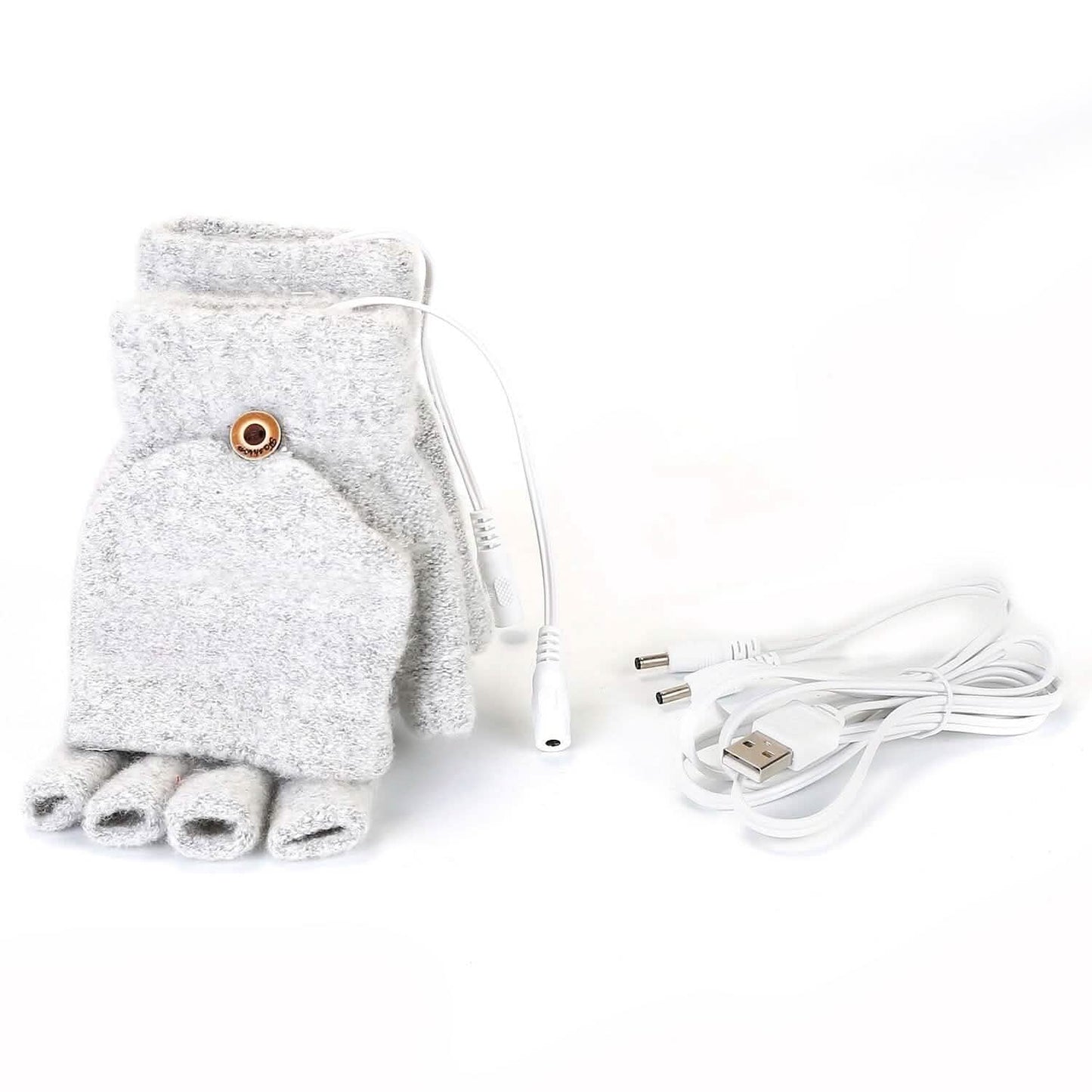 USB Wool Heated Gloves Mitten DailySale