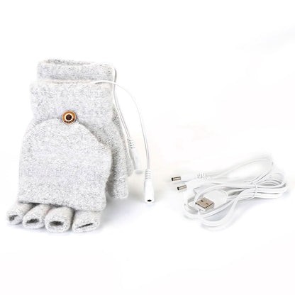 USB Wool Heated Gloves Mitten DailySale