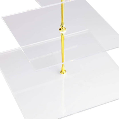 Utenlid 3-Tier Square Stacked Party Cupcake Stand DailySale