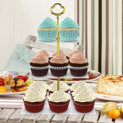 Utenlid 3-Tier Square Stacked Party Cupcake Stand DailySale