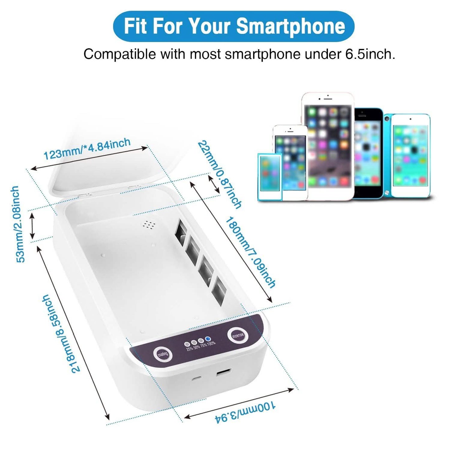 UV Light Phone Disinfection Box with Aromatherapy Function DailySale