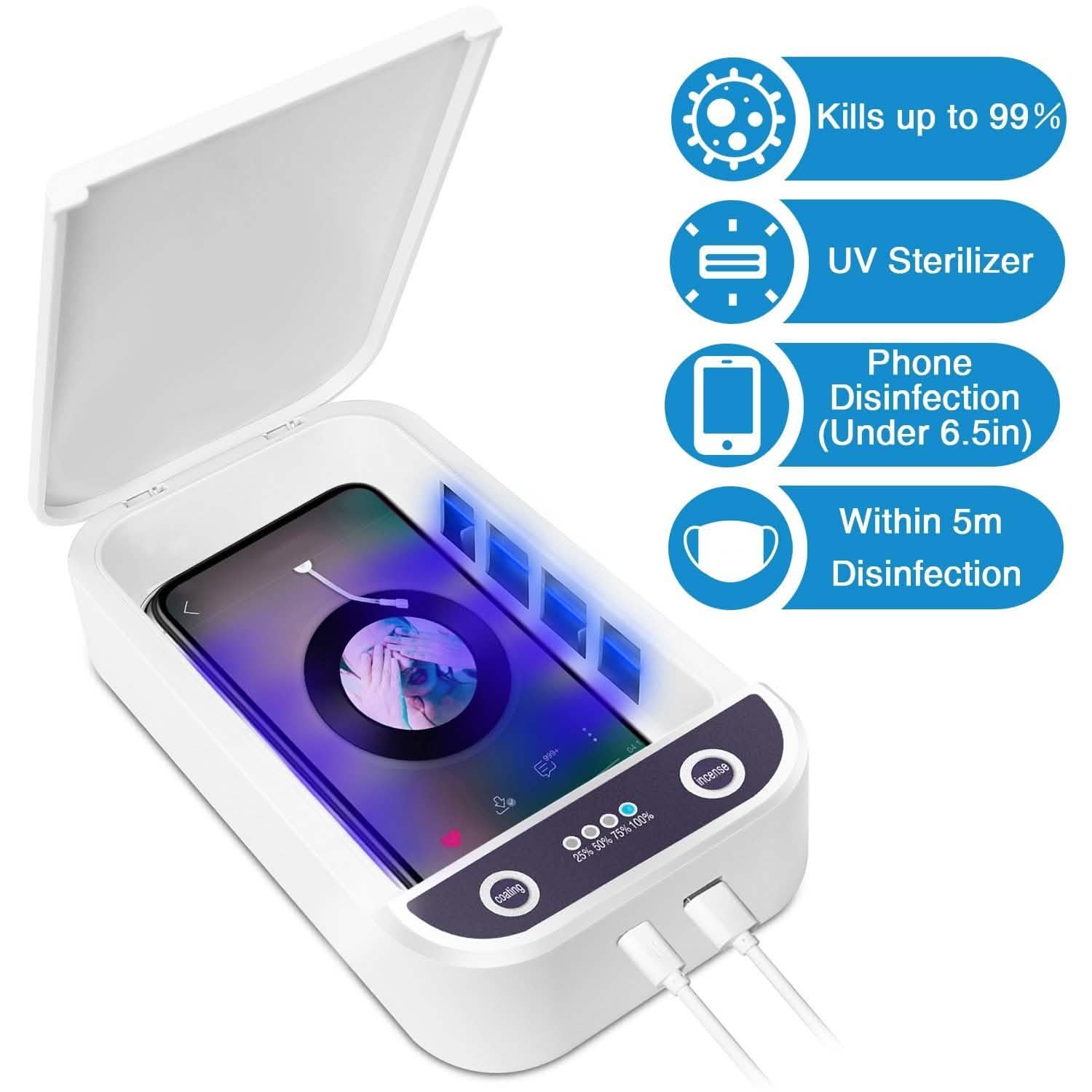 UV Light Phone Disinfection Box with Aromatherapy Function DailySale