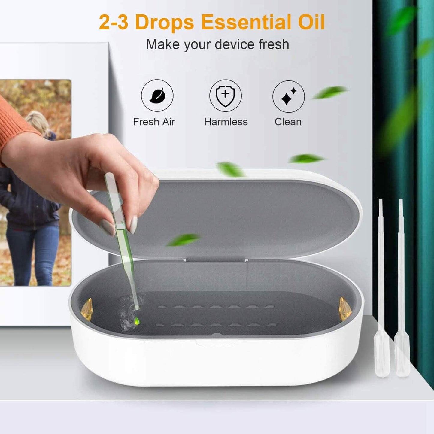 UV Light Sanitizer Box Portable 10w Phone Wireless Charging Disinfection Lamp DailySale
