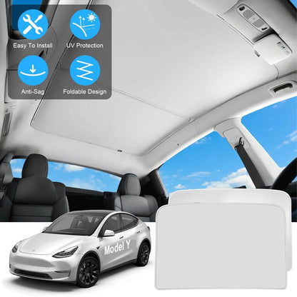 UV Protection Sunshade Roof Fit for Tesla Model Y 2020-2024 DailySale