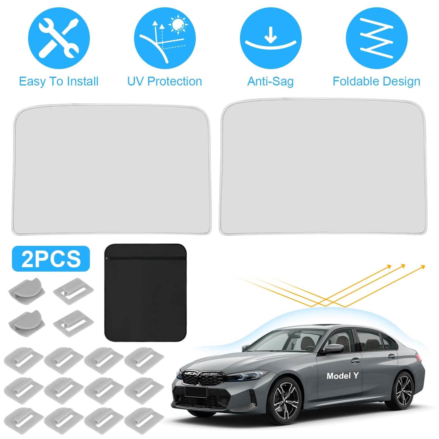 UV Protection Sunshade Roof Fit for Tesla Model Y 2020-2024 DailySale