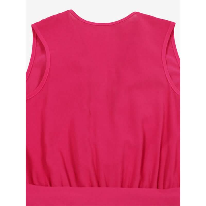 V-Neck Sleeveless Straight Summer Jumpsuit DailySale