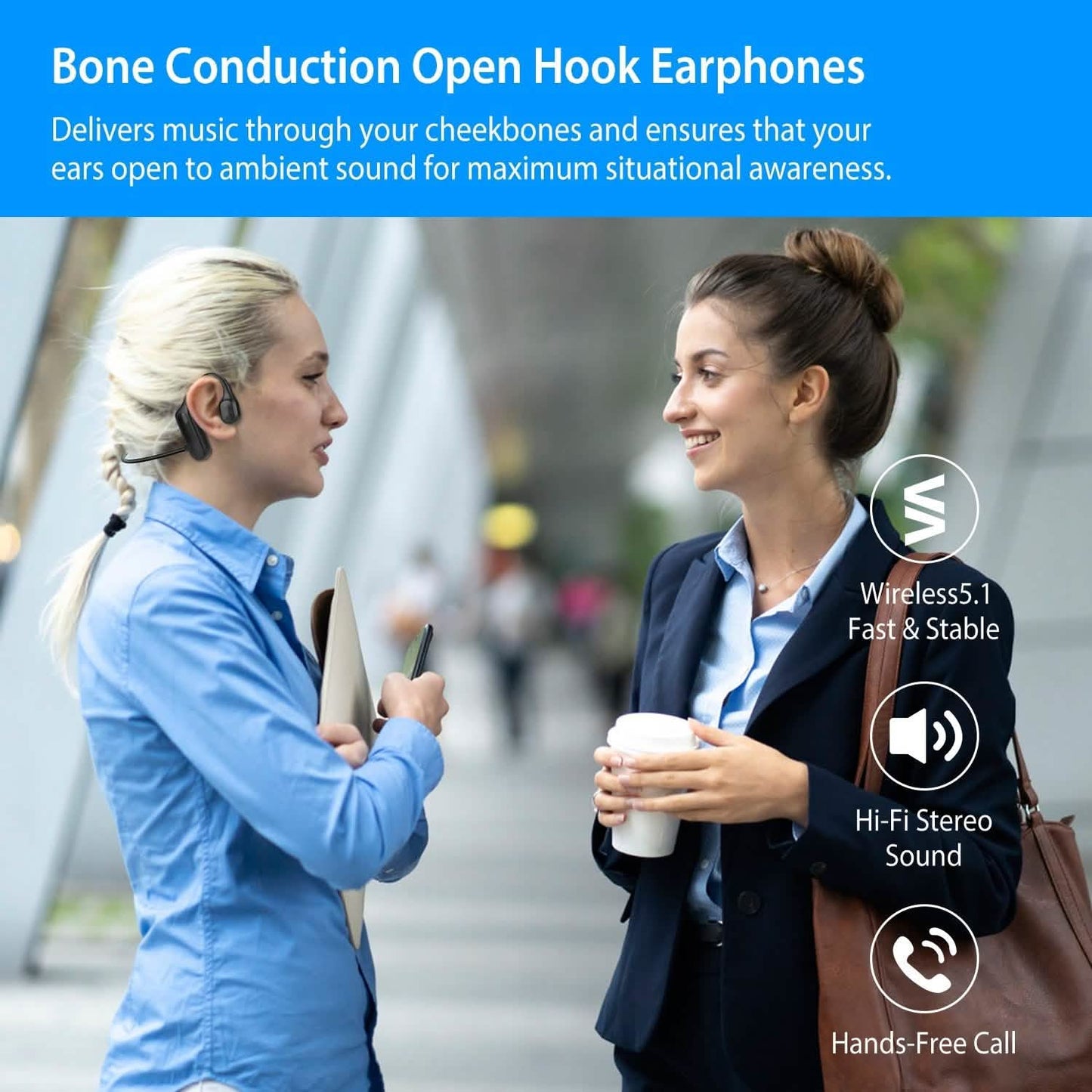 V5.1 Wireless Bone Conduction Headphone DailySale