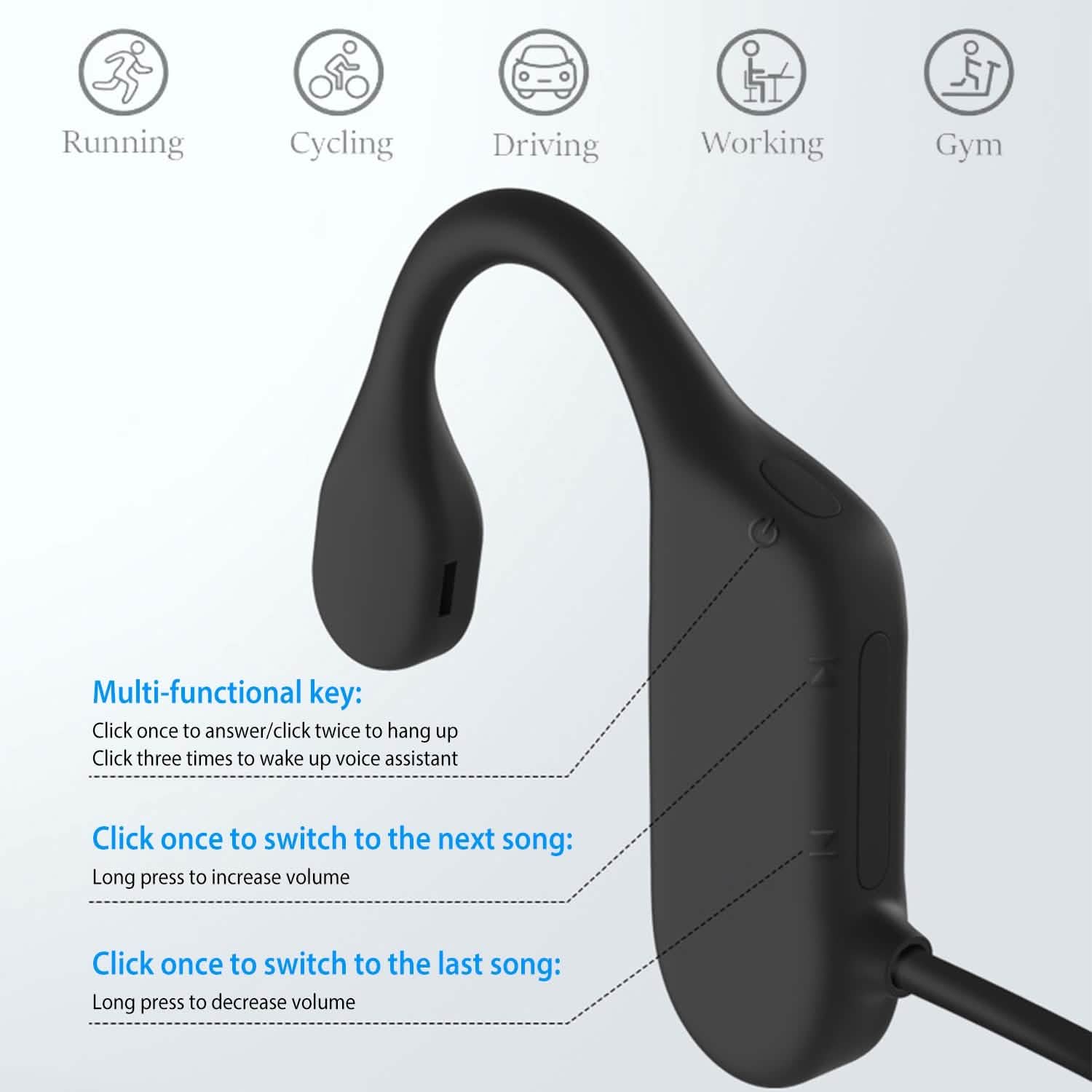 V5.1 Wireless Bone Conduction Headphone DailySale
