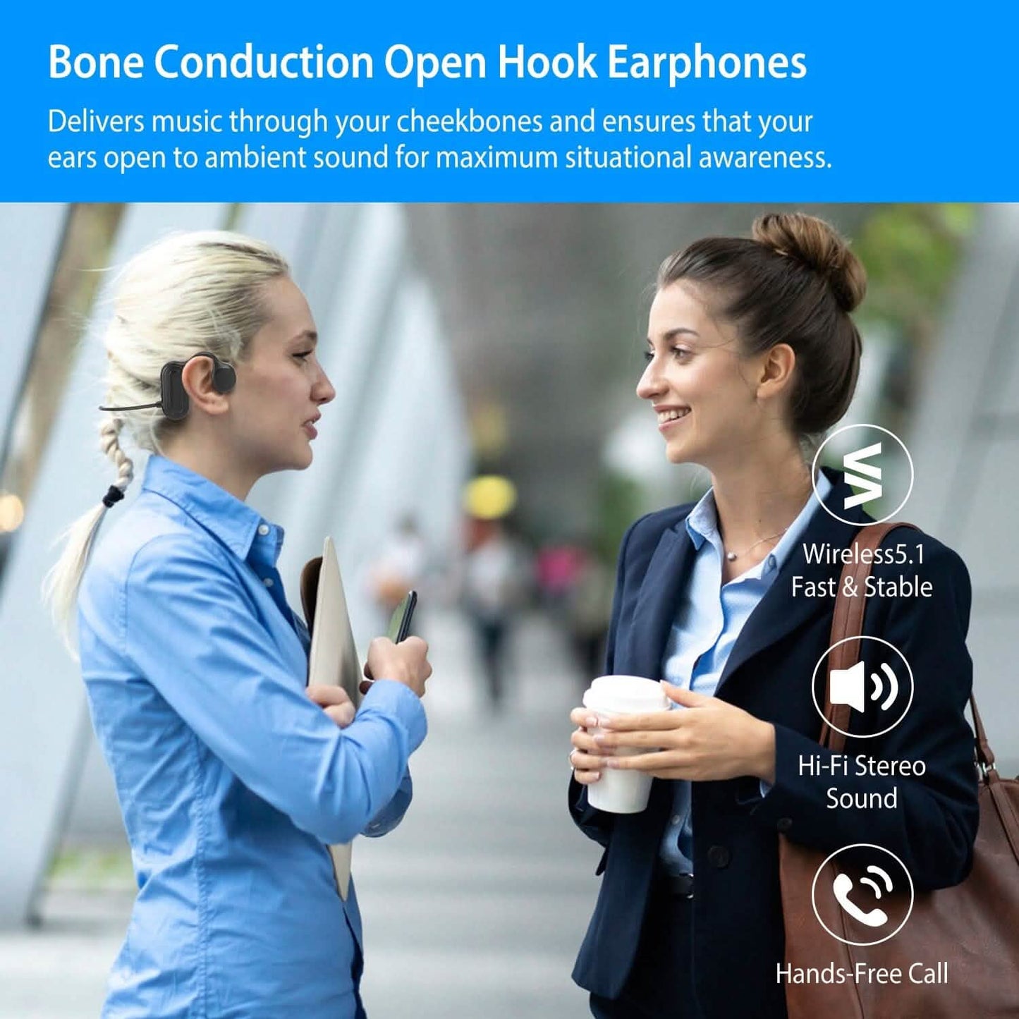 V5.1 Wireless Bone Conduction Headphone DailySale