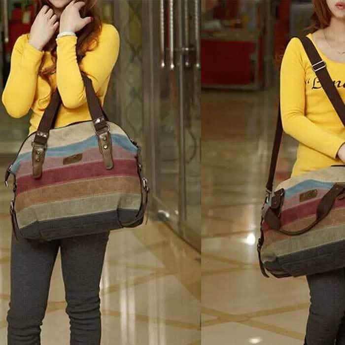 Valencia Canvas Shoulder Bag DailySale
