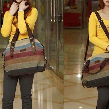 Valencia Canvas Shoulder Bag DailySale