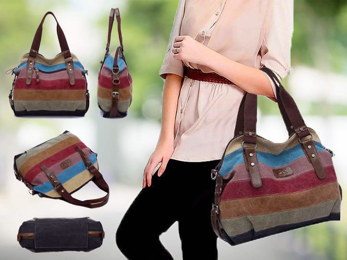 Valencia Canvas Shoulder Bag DailySale