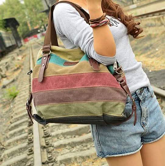 Valencia Canvas Shoulder Bag DailySale