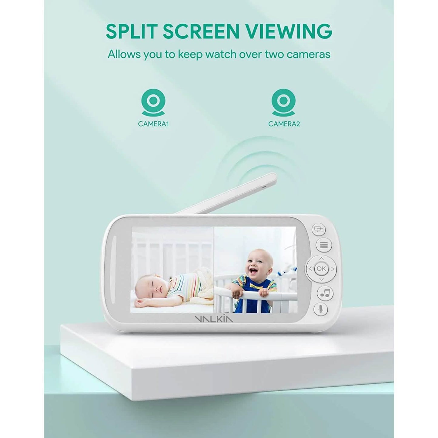 VALKIA 720P 5" HD Display Baby Monitor with Camera & Audio DailySale