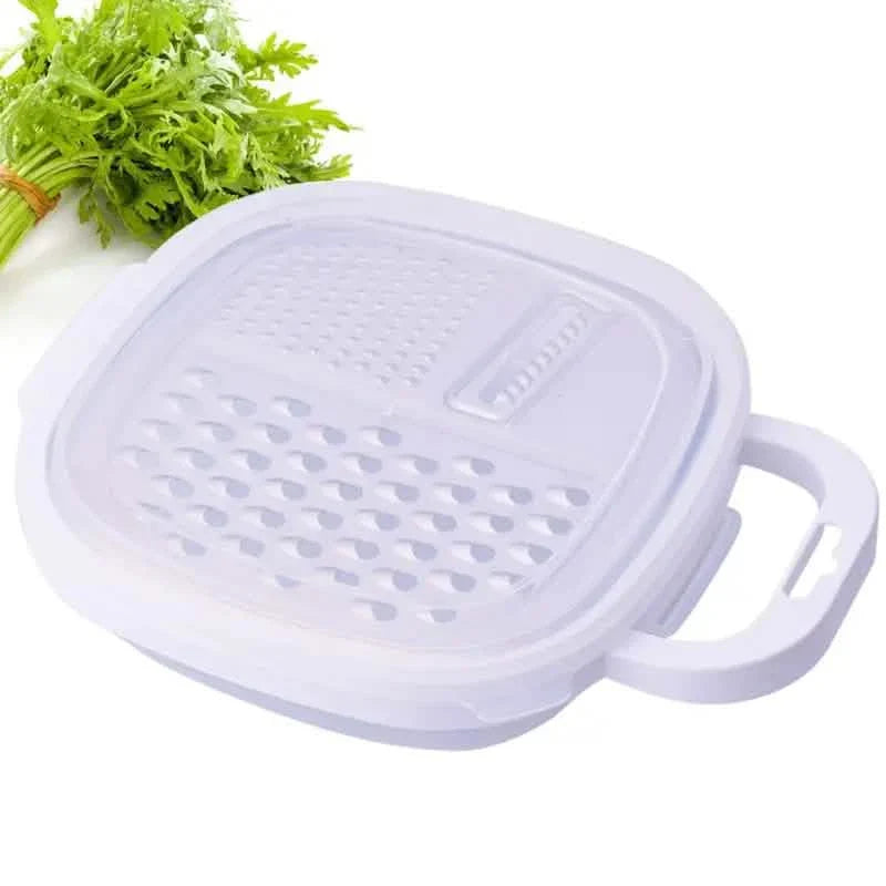 Vegetable Cutter With Lid And Drainer Basket DailySale