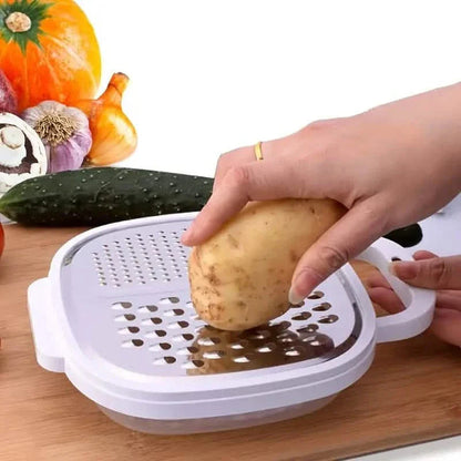 Vegetable Cutter With Lid And Drainer Basket DailySale
