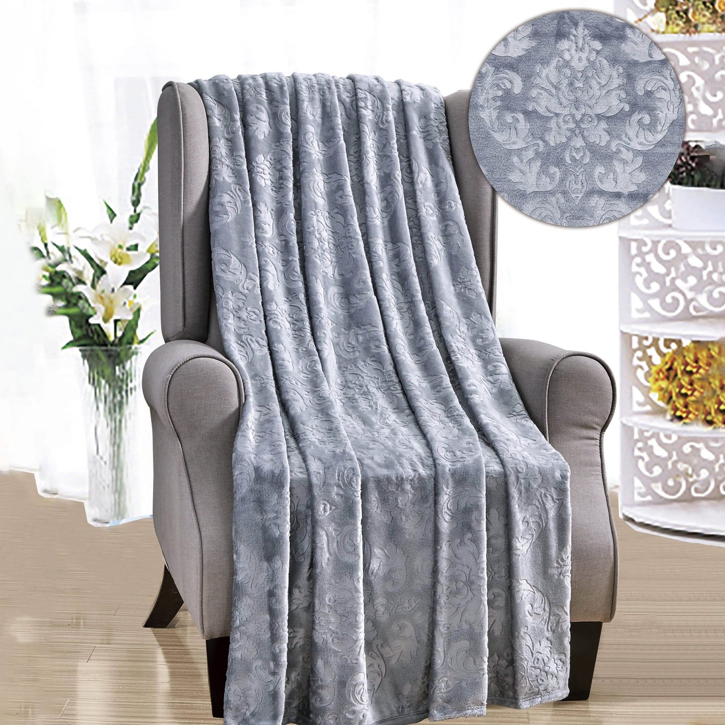 Versailles Throw Flannel Fleece Blanket DailySale