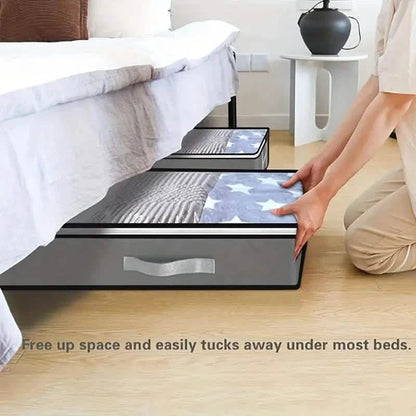 Versatile Under-Bed Storage Organizer with Reinforced Handles DailySale