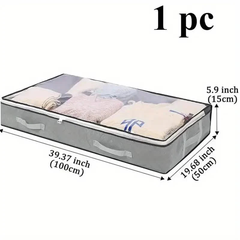 Versatile Under-Bed Storage Organizer with Reinforced Handles DailySale