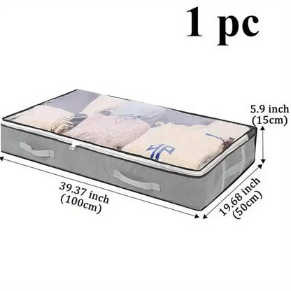 Versatile Under-Bed Storage Organizer with Reinforced Handles DailySale