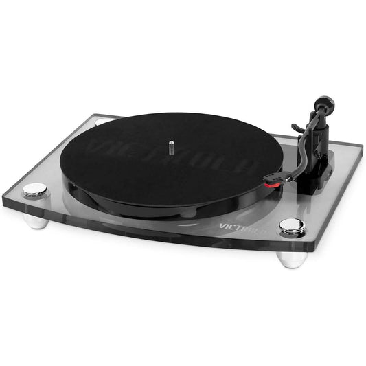 Victrola Modern Acrylic 2-Speed Bluetooth Turntable with 40-Watt Wireless Speakers (Refurbished) DailySale