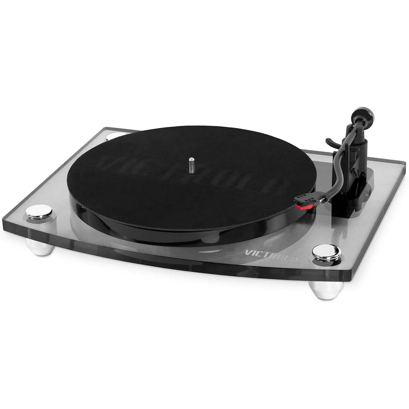 Victrola Modern Acrylic 2-Speed Bluetooth Turntable with 40-Watt Wireless Speakers (Refurbished) DailySale