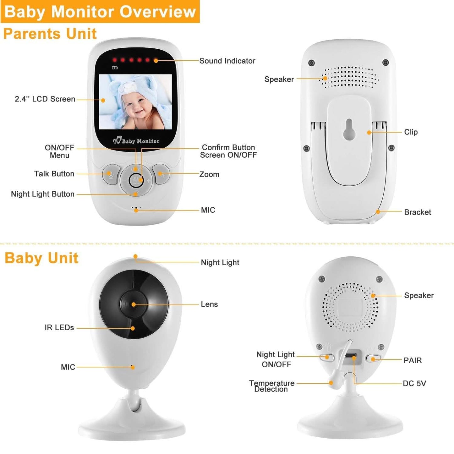 Video Baby with Digital Camera Infrared Night Viion DailySale