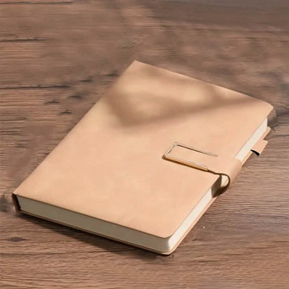 Vintage A5 Leatherbound Notebook with Personalized Soft Cover and Bookmark DailySale