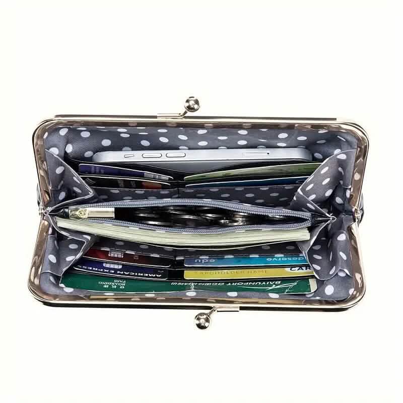 Vintage Chic Leather Clutch Lady Purse DailySale
