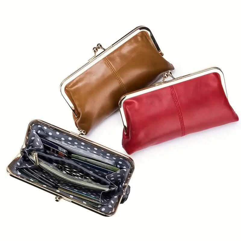Vintage Chic Leather Clutch Lady Purse DailySale