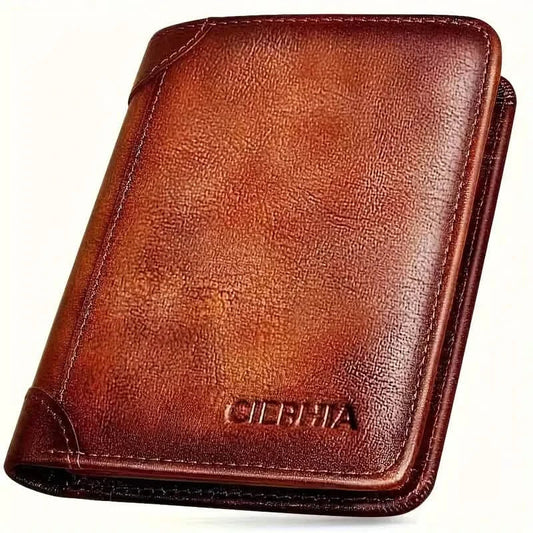 Vintage Style Men's RFID Blocking Wallet Large Capacity with Multiple Card Slots DailySale