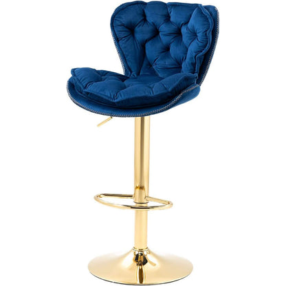 Vintage Swivel Velvet Bar Stools DailySale
