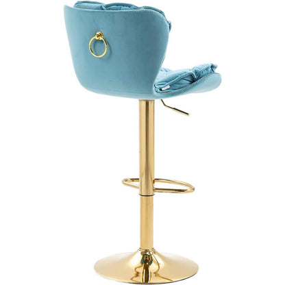 Vintage Swivel Velvet Bar Stools DailySale