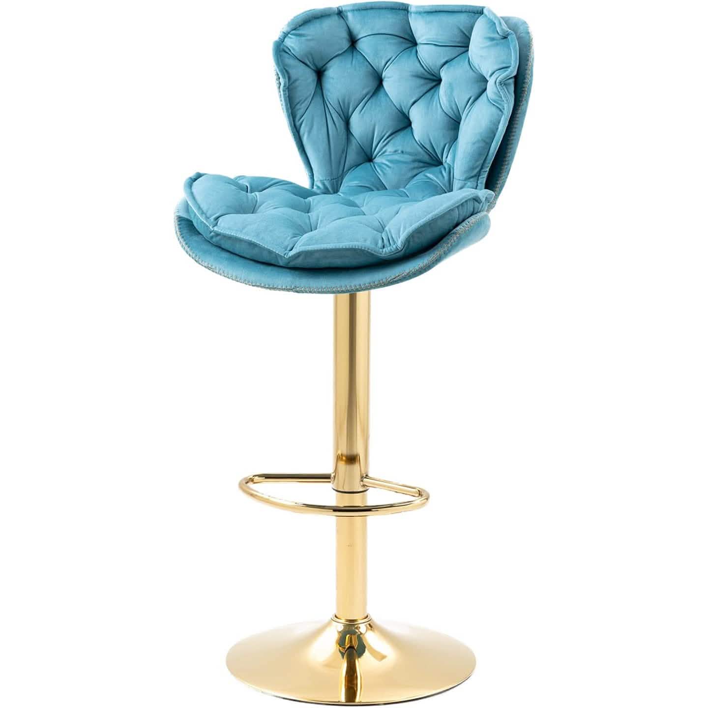 Vintage Swivel Velvet Bar Stools DailySale