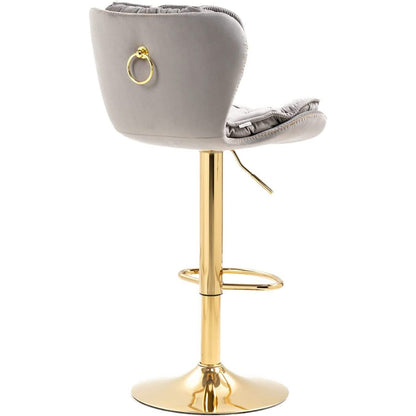 Vintage Swivel Velvet Bar Stools DailySale