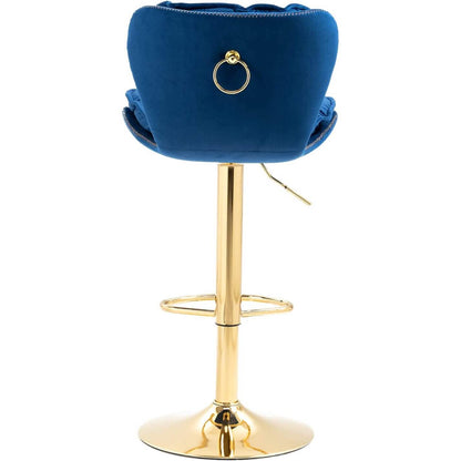 Vintage Swivel Velvet Bar Stools DailySale