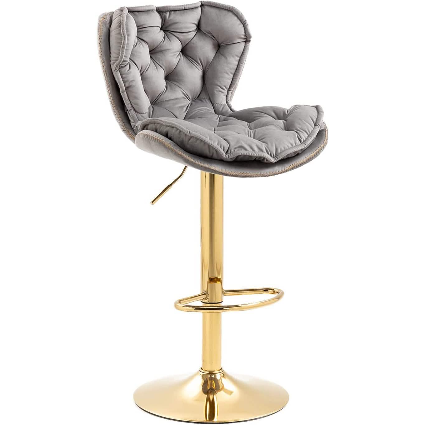 Vintage Swivel Velvet Bar Stools DailySale