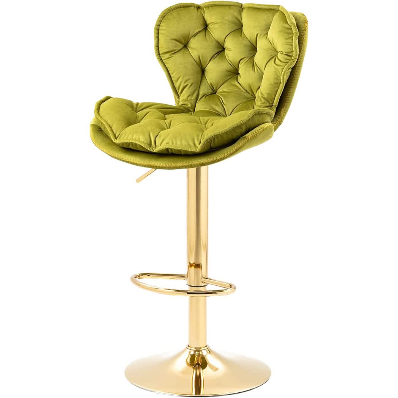 Vintage Swivel Velvet Bar Stools DailySale