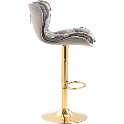 Vintage Swivel Velvet Bar Stools DailySale