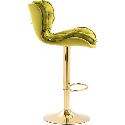 Vintage Swivel Velvet Bar Stools DailySale