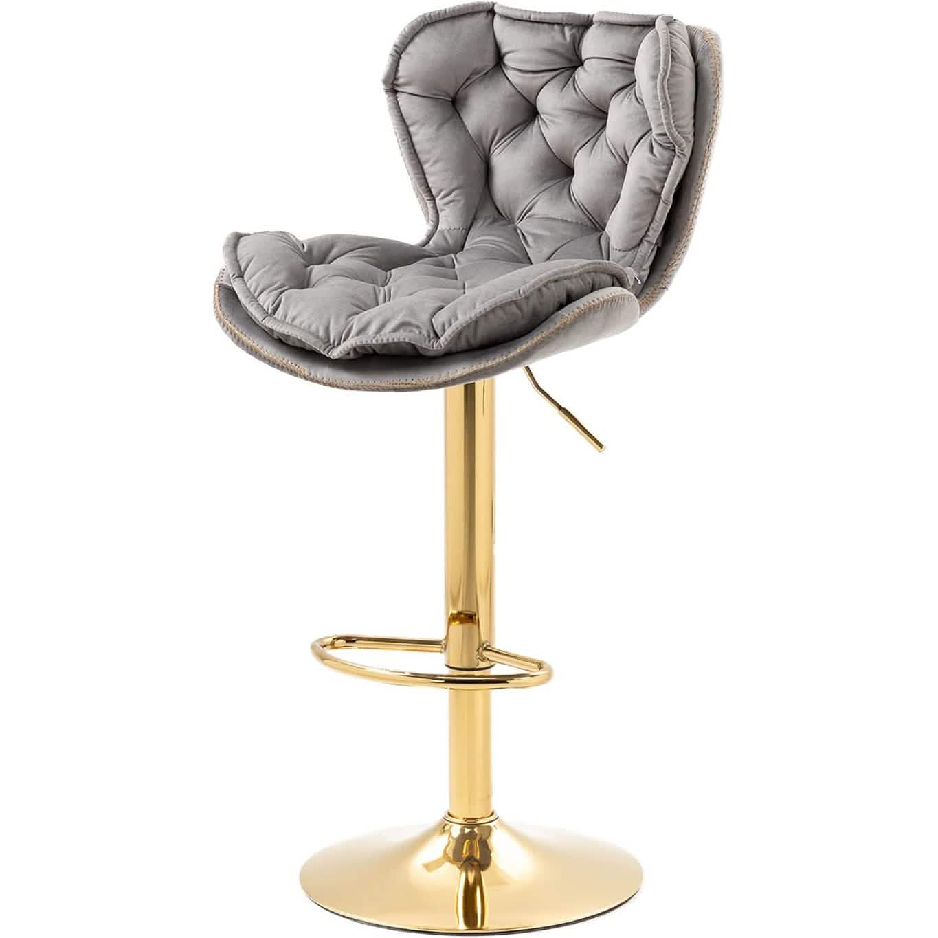 Vintage Swivel Velvet Bar Stools DailySale