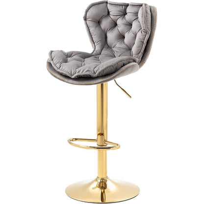 Vintage Swivel Velvet Bar Stools DailySale