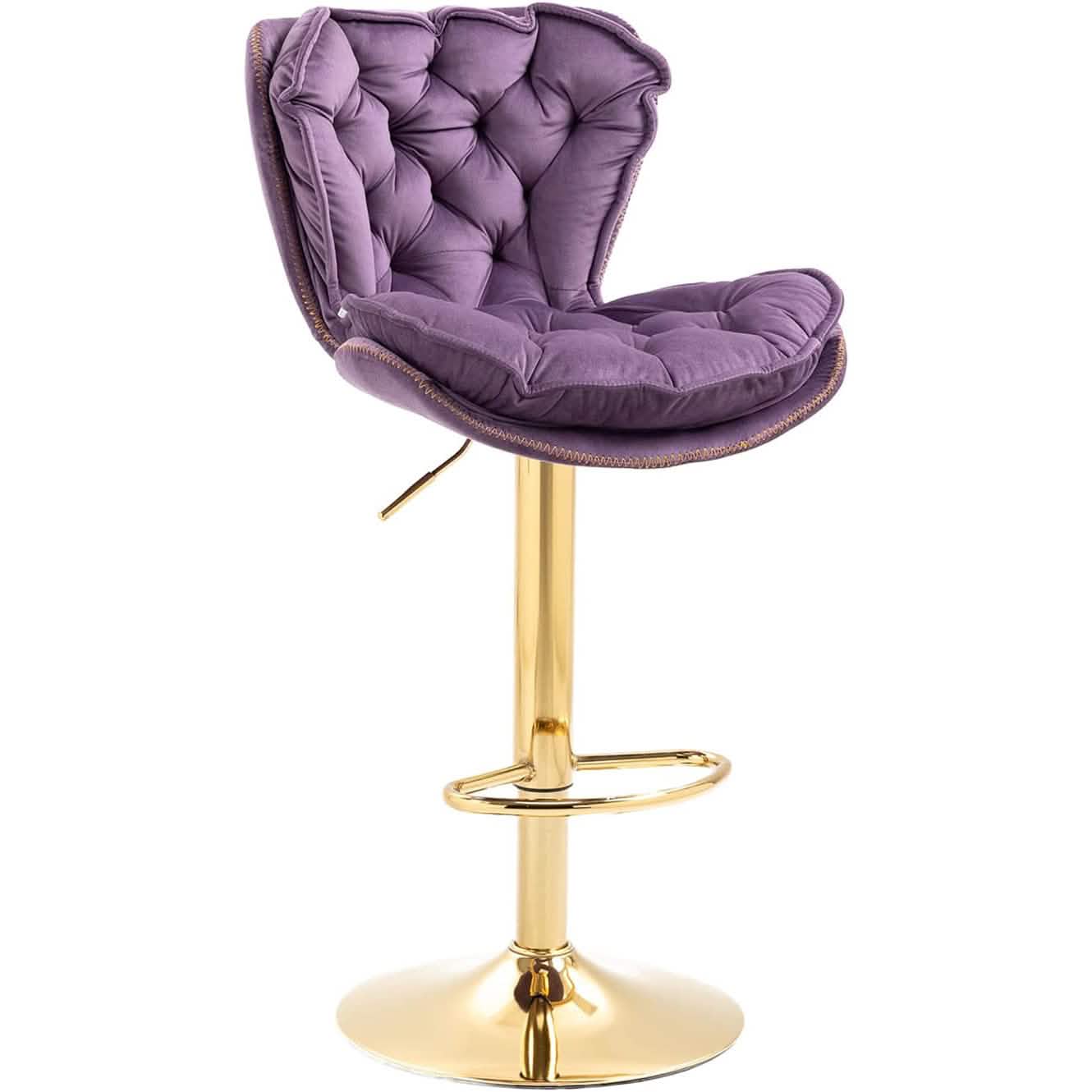 Vintage Swivel Velvet Bar Stools DailySale