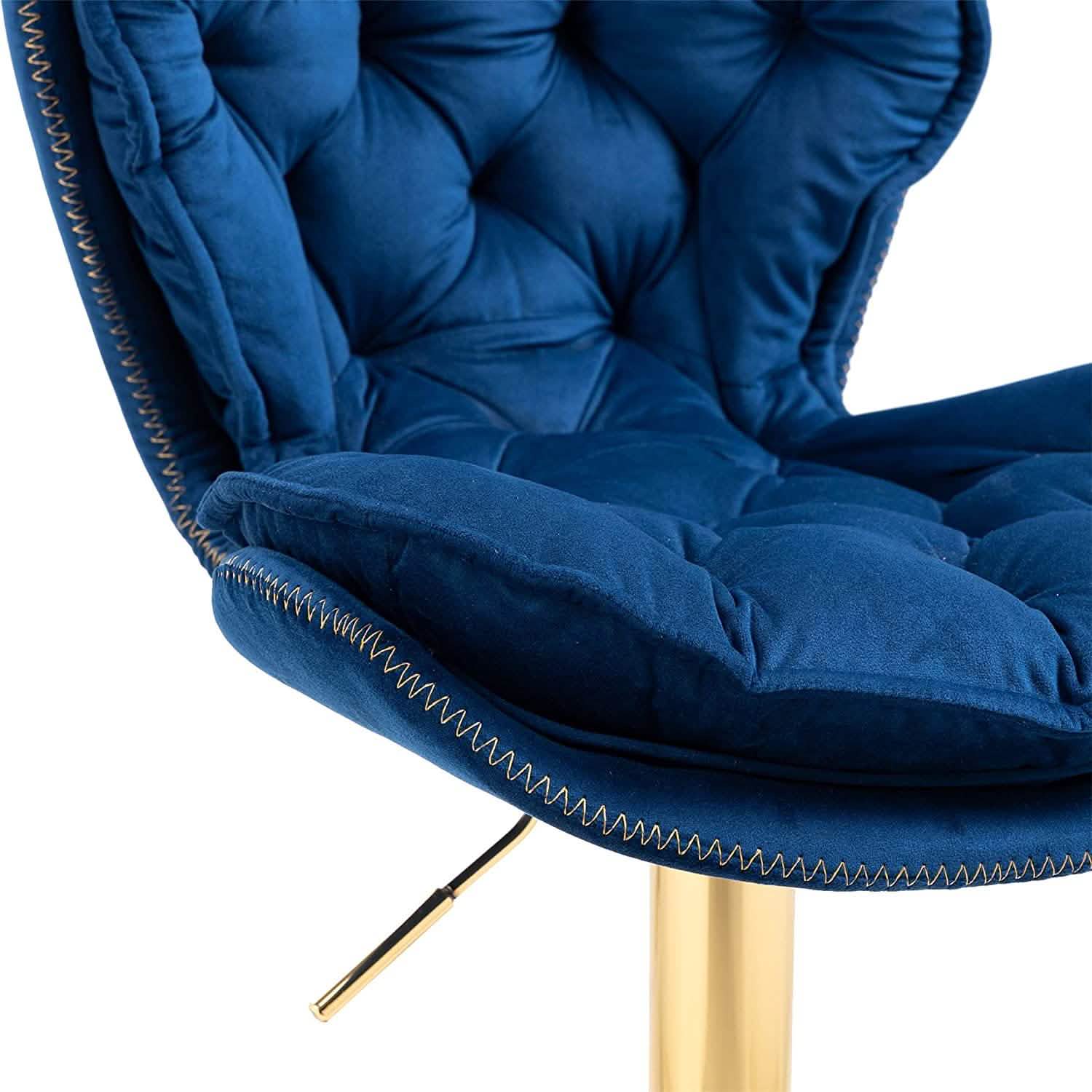 Vintage Swivel Velvet Bar Stools DailySale